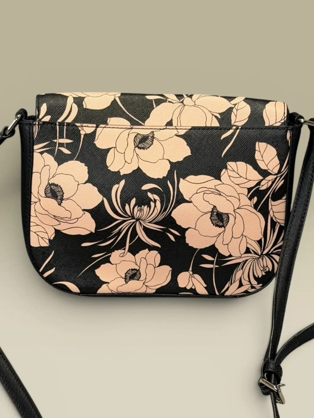 Kate Spade New York Large Carsen Crossbody Bag Laurel Way Gardenia Black Multi